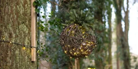 A decoration in a tree