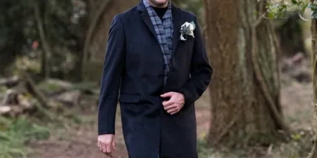 A man dressed in a suit